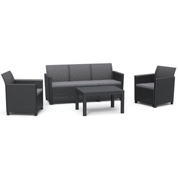 Baštenska garnitura Claire 3 seater - Grafit