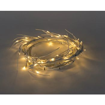 Lampice za jelku - grana snežna LED svetlo toplo bela - 150 x 60 cm