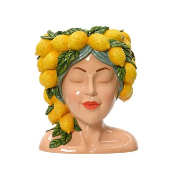 Keramička posuda - oblik glave - Lemon design
