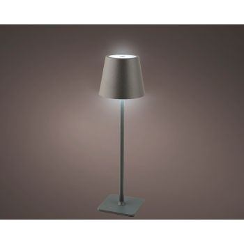 Stona lampa - antracit - baterija/izbor LED svetla 20 - 240 lumena - 37 cm