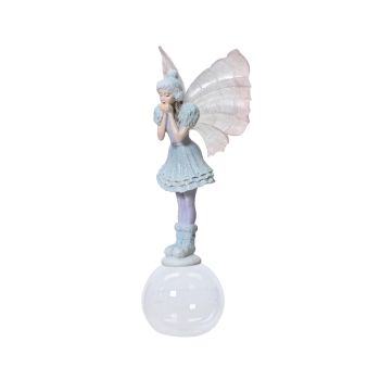 Figura andjeo - na kugli od polyresina - 21 cm