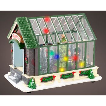 Novogodišnja dekoracija - božićno selo LED svetlo/baterije - 17 cm