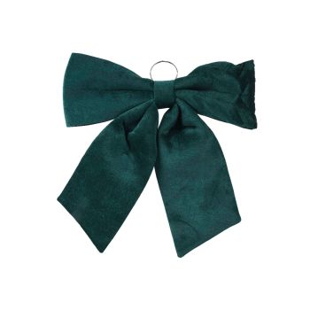 Ukras za jelku - mašna zelena od polyestera - 52 cm