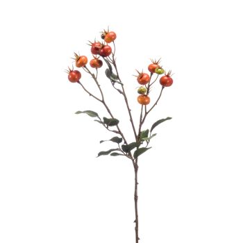 Veštačka Ruža Prskana Narandžasta - 65 cm