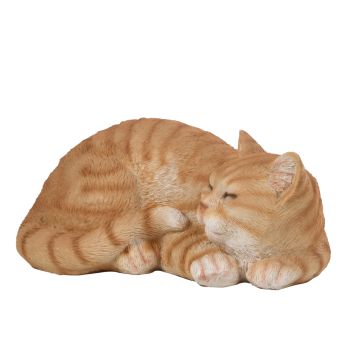 Figura mačke koja spava - narandžasta