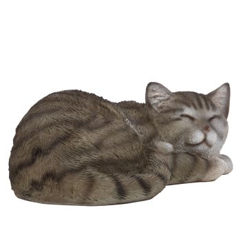 Figura mačke koja spava - siva