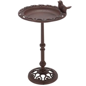 Pojilica za ptice od kovanog gvožđa na postolju - 22 x 22 x 39 cm