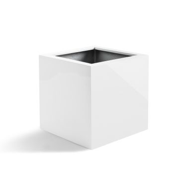 Saksija Argento Cube 20 (20x20x20) - Shiny white