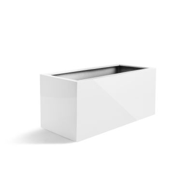 Saksija Argento Box 80 (80x30x30 Cm) - Shiny white