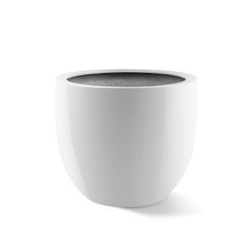 Saksija Argento New Egg Pot 36 (36x31) - Shiny white