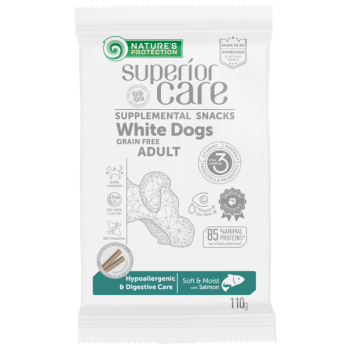 Natures Protection Snack White Dog/G.F./Hipoallergenic & Digest Care Salmon - 110 g