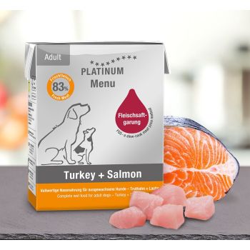 Platinum Menu Turkey & Salmon - 375 g
