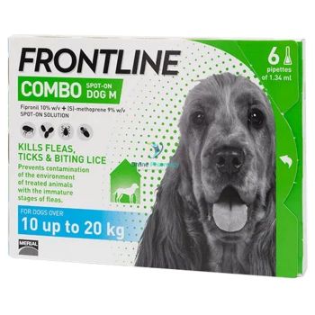 Frontline combo dog m spot-on ampula protiv buva i krpelja za pse od 10-20 kg tm