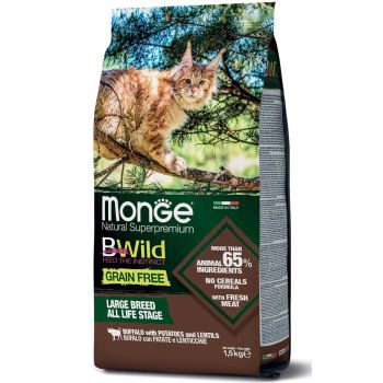 Monge Bwild Grain Free Cat Bizon/Socivo/Krompir 1.5kg