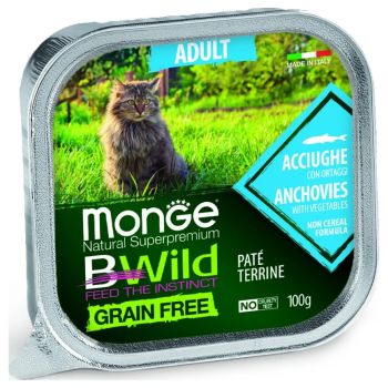 Monge Bwild Cat Pasteta Adult Incun/Povrce 100g