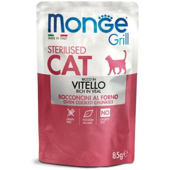 Monge Grill Sos Cat Steril Govedina 85g