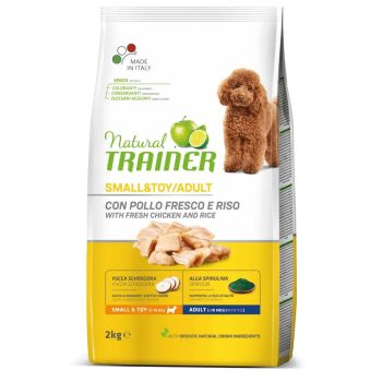 Trainer Natural Dog Small & Toy Piletina I Pirinač 2kg