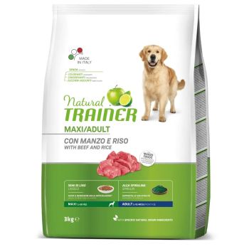 Trainer Natural Dog Maxi Adult Govedina I Pirinač 3kg