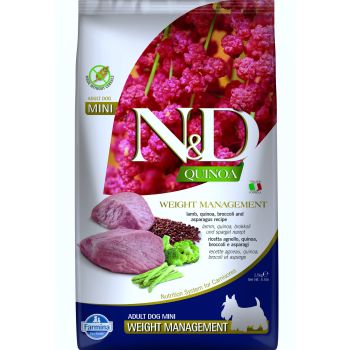 N&D Quinoa Weight Management Lamb, Broccoli & Asparagus Mini 2.5 kg