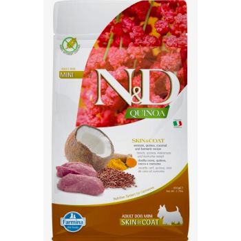 N&D Quinoa Skin&Coat Venison, Cocunut & Curcuma Mini 0.8 kg