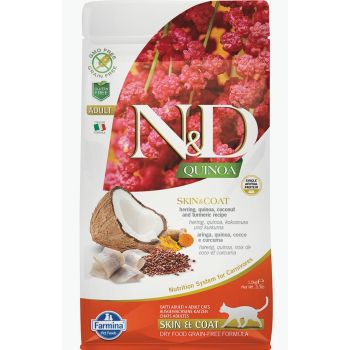 N&D Quinoa Skin&Coat Herring, Cocunut & Curcuma 1.5 kg