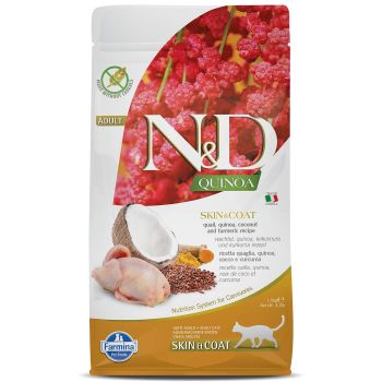 N&D Quinoa Skin&Coat Quail, Cocunut & Curcuma 1.5 kg