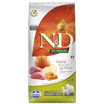 N&D Pumpkin Medium&Maxi Adult Boar&Apple 12 kg