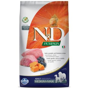 N&D Pumpkin Medium&Maxi Adult Lamb&Blueberry 2.5 kg