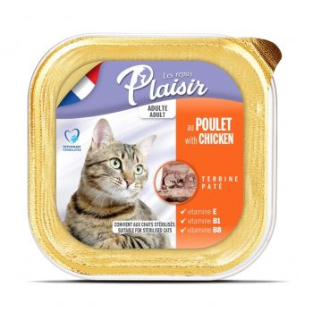 Plaisir Pašteta Za Mačke - Piletina - 100G