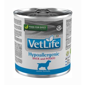 Vet Life Dog Hypoallergenic Duck & Potato 300 Gr