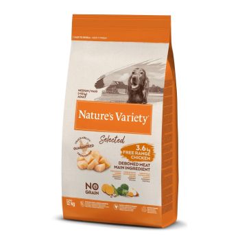 Nature's Variety Selected Dog Medium Adult Piletina 12 kg