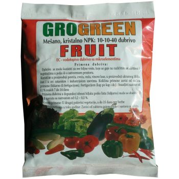 GroGreen NPK đubrivo za voće 10-10-40, 50 g