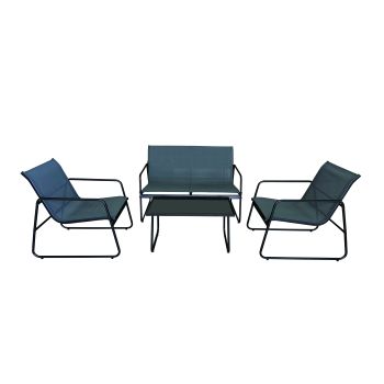 Baštenska garnitura Luna - crna